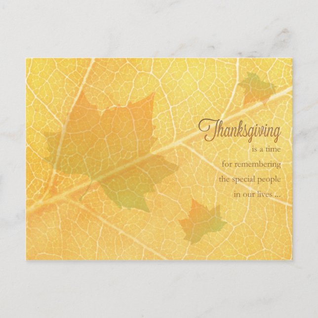 Business Thanksgiving Postcard / for Customer (Front)