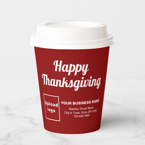 Business Thanksgiving Red Paper Cup