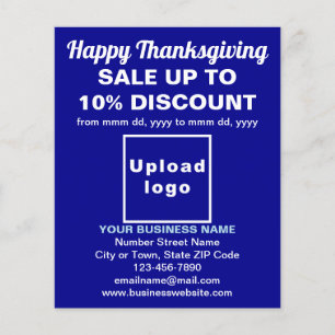 Business Thanksgiving Sale on Blue Flyer