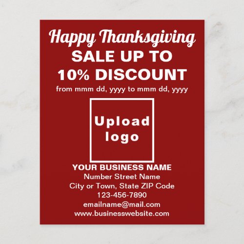 Business Thanksgiving Sale on Red Flyer