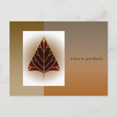 Business Thanksgiving to CustomersClients Holiday Postcard