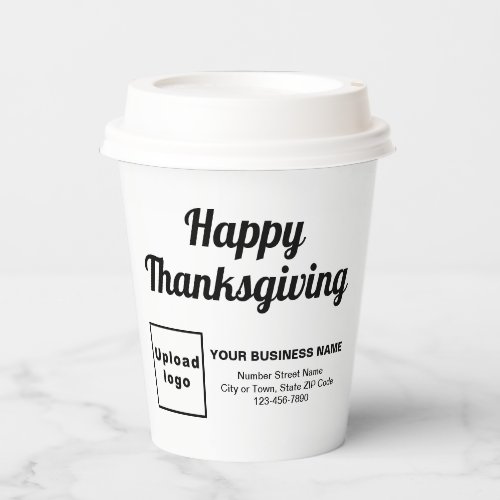 Business Thanksgiving White Paper Cup