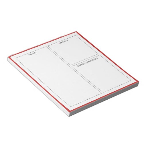 business planner notepad