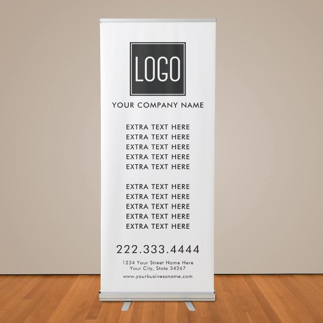 Business Trade Show Promotional Logo Retractable Banner (Creator Uploaded)