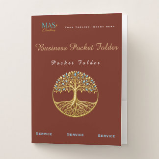 Business tree of life pocket folder prof customize