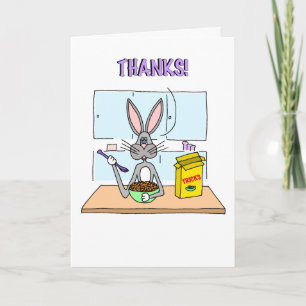 Business Trick's Rabbit Letterpress Thank You Card