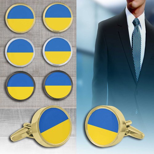 Business Ukraine  Ukrainian Flag fashion  sports Cufflinks