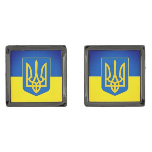 Business Ukraine  Ukrainian Flag fashion  sports Cufflinks