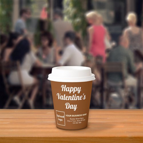 Business Valentine Brown Paper Cup