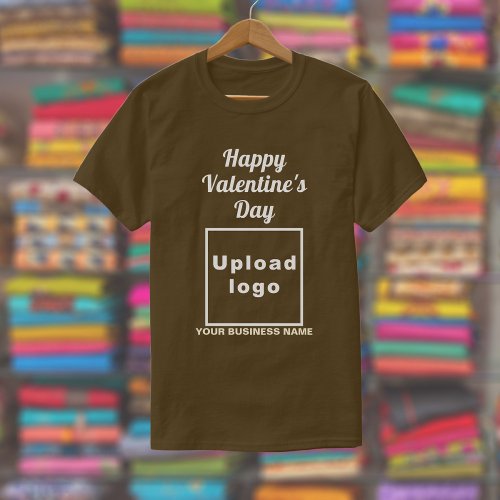 Business Valentine Greeting on Brown T_Shirt