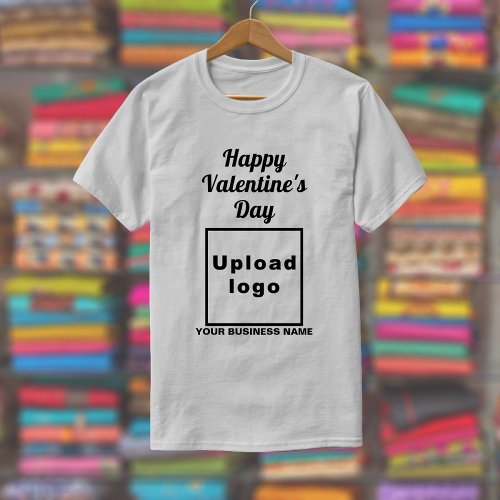 Business Valentine Greeting on Gray T_Shirt