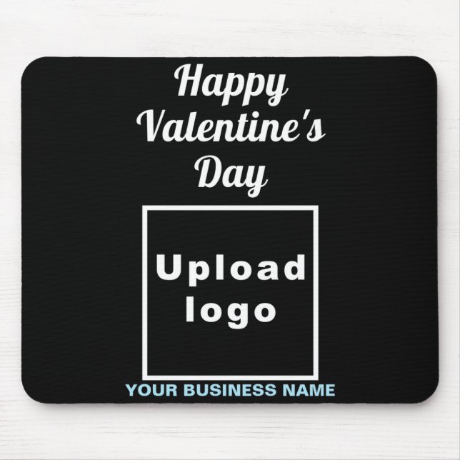 Business Valentine Greeting On Navy Blue  Mouse Pad (Front)