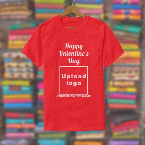 Business Valentine Greeting on Red T_Shirt