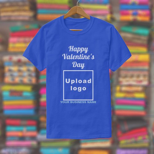 Business Valentine Greeting on Royal Blue T_Shirt