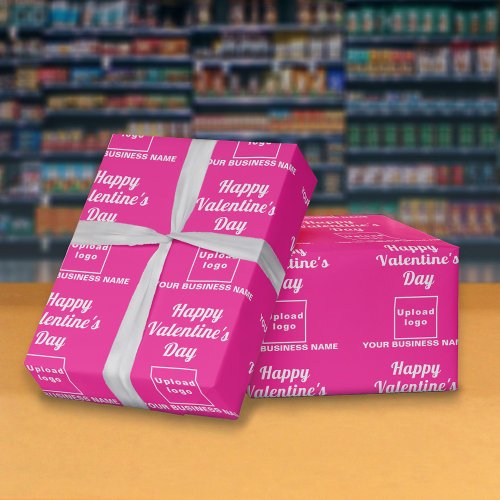 Business Valentine Pink Wrapping Paper