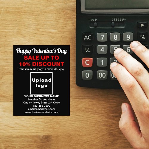 Business Valentine Sale on Black Flyer