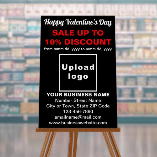 Business Valentine Sale on Black Foam Board