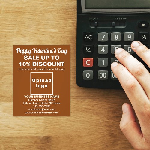 Business Valentine Sale on Brown Flyer