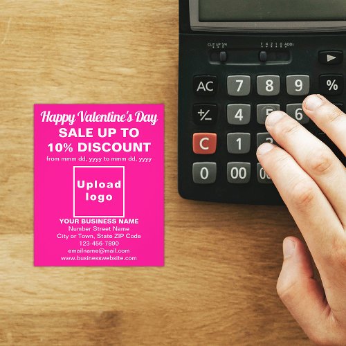 Business Valentine Sale on Pink Flyer