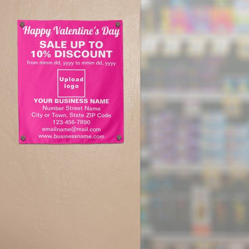 Business Valentine Sale on Pink Tapestry