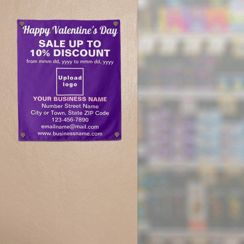 Business Valentine Sale on Purple Tapestry