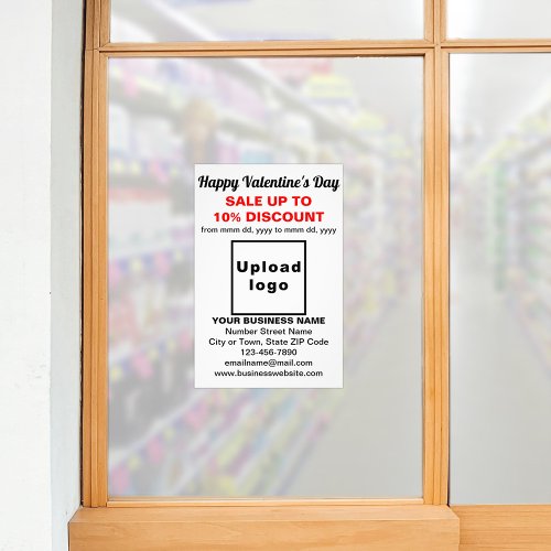 Business Valentine Sale on White Photo Paper