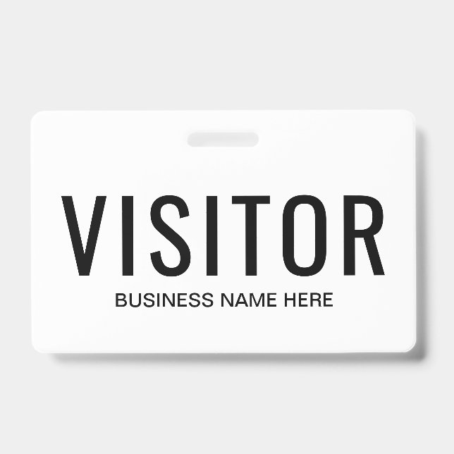 Business Visitor Badge (Front)