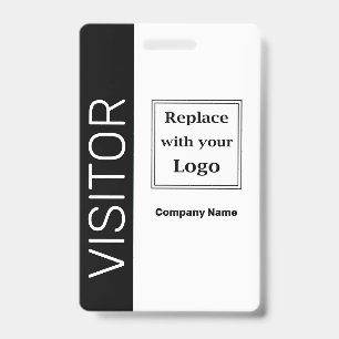 Business Visitor Logo Badge Templates