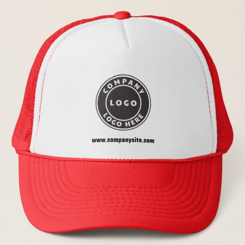 Business Website Custom Company Logo Trucker Hat