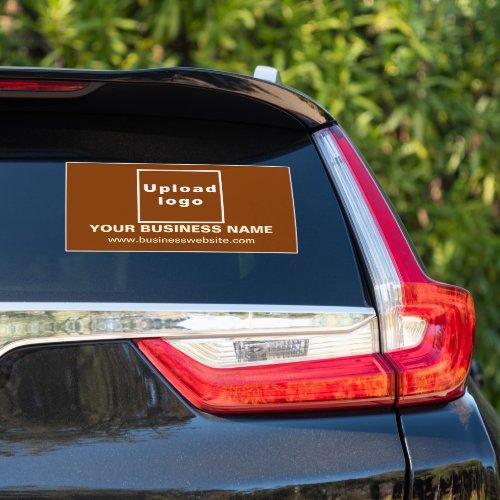 Business Website on Brown Large Rectangle Vinyl Sticker