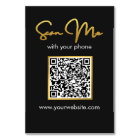 Business | Wedding QR Code Table Card