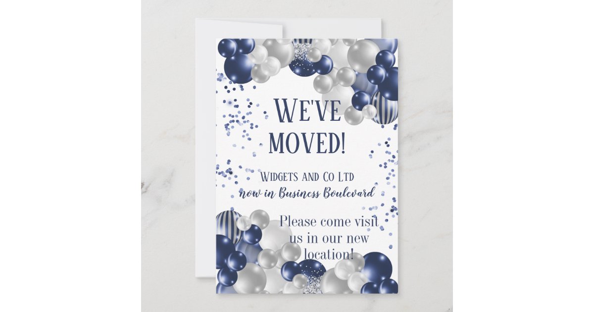 Relocation Invitation Business We've Moved Relocation Invitation | Zazzle