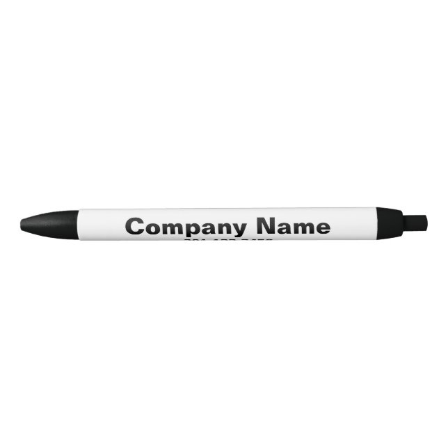 Business White and Black Company Name Template Pen (Front)