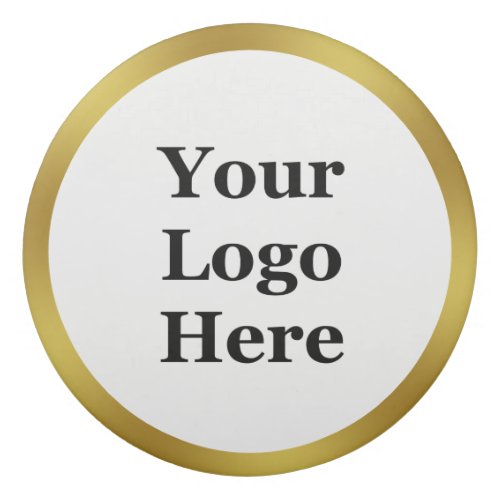 Business White and Gold Template Your Logo Here Eraser