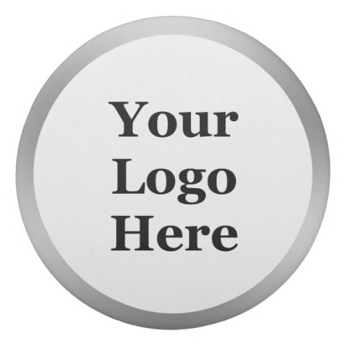 Business White and Silver Template Your Logo Here Eraser