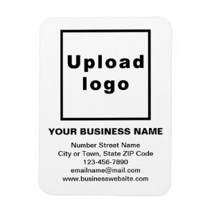 Business White Flexible Photo Magnet