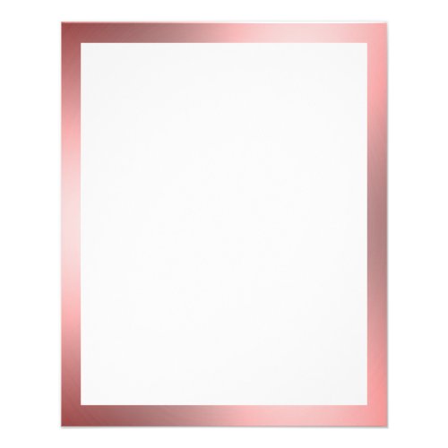 Business White with Pink Border Blank Flyer