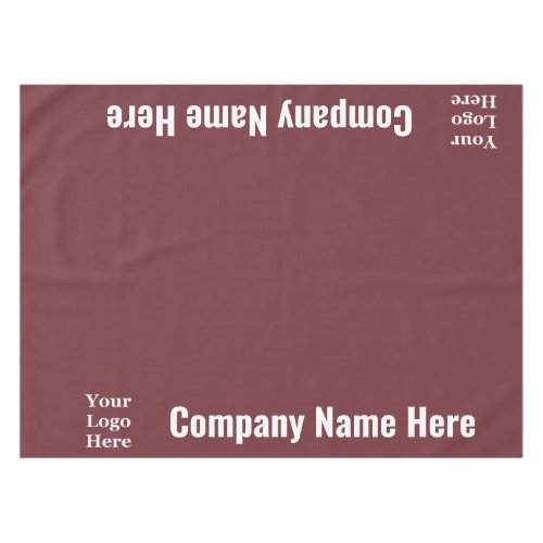 Business Wine and White Company Name Logo Tablecloth