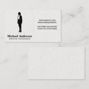 Business Woman Icon Card