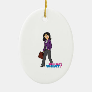 Business Woman - Medium Ceramic Ornament