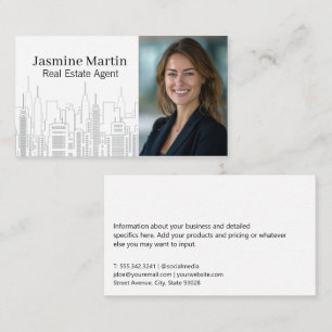Business Woman   Skyscraper City Buildings Card