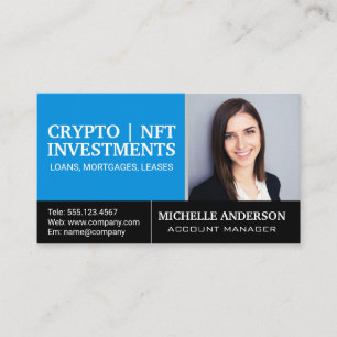 Business Woman Smiling Corporate Finance Card