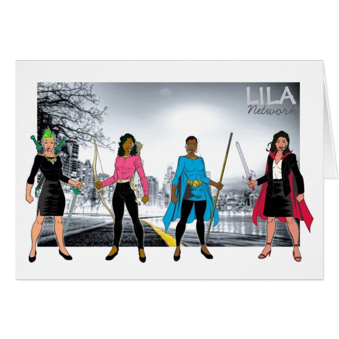 Business Women Warriors Greeting Cards