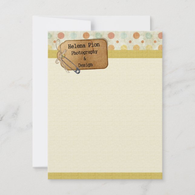 Business writing paper invitation (Front)