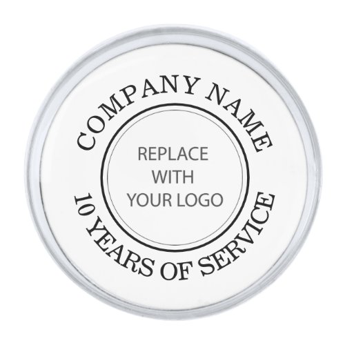 Business Years of Service Award Silver Finish Lapel Pin