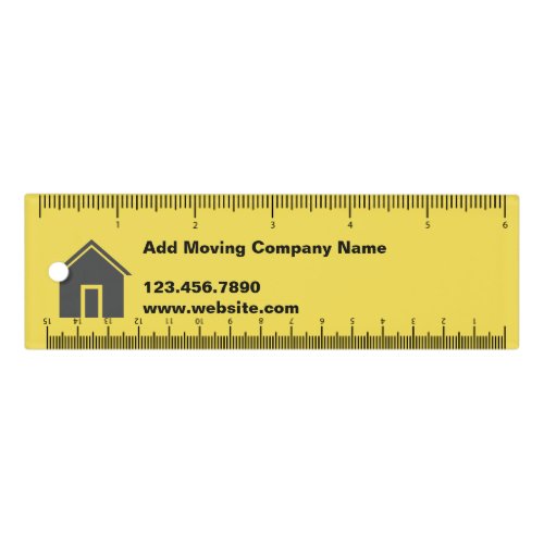 Business Yellow Moving Company Name Contact Info Ruler