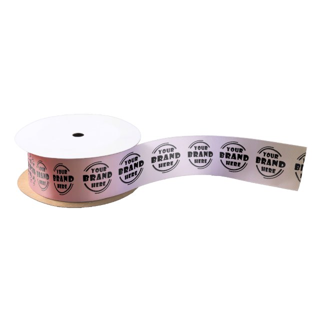 Business Your Brand Custom Gold Satin Ribbon (Spool)