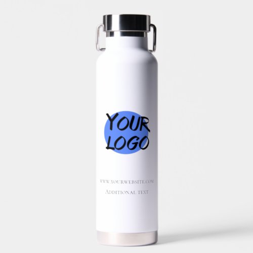 Business Your Logo Custom Text  Water Bottle