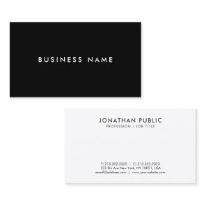 Businesscards Modern Elegant Professional Simple Business Card