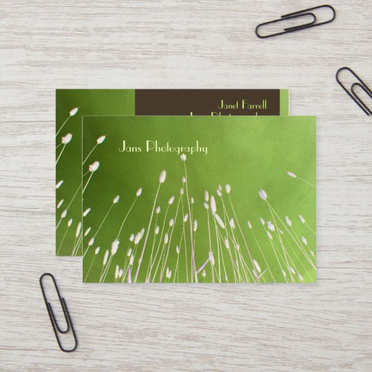 Businesscards template, wheat grass business card
